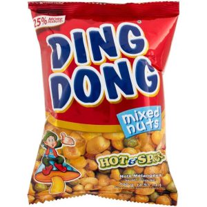 آجیل میکس دینگ دونگ با طعم تند اسپایسی 100 گرم _ Ding Dong snack mix