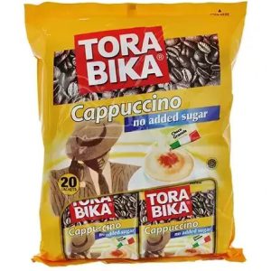 کاپوچینو بدون قند ترابیکا بسته ی ۲۰ ساشه ای ا Cappuccino no added sugar Tora Bika 20 sachets